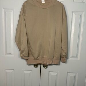 Classic Beige Crewneck Sweater